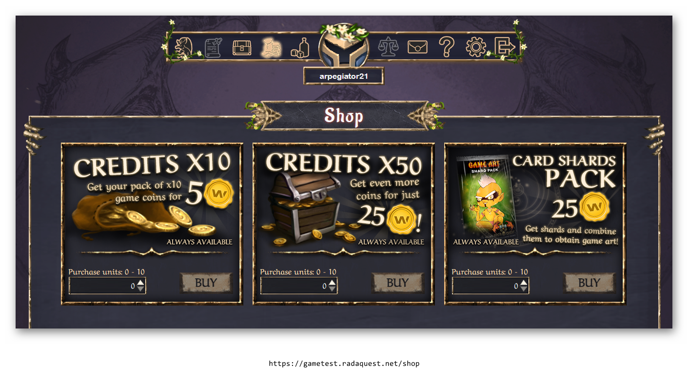 In-game Shop